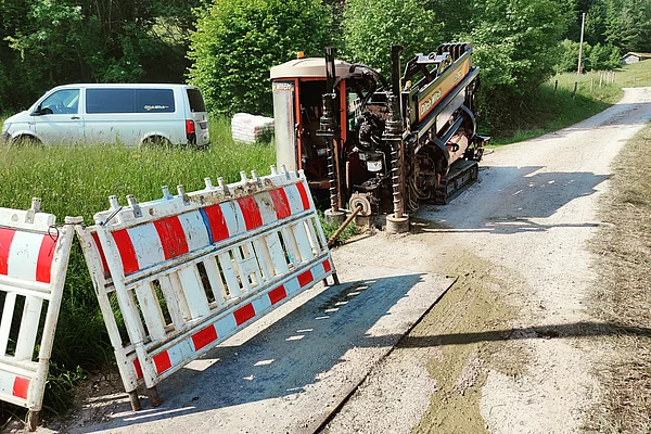 Bohrgerät im Bereich Kühberg